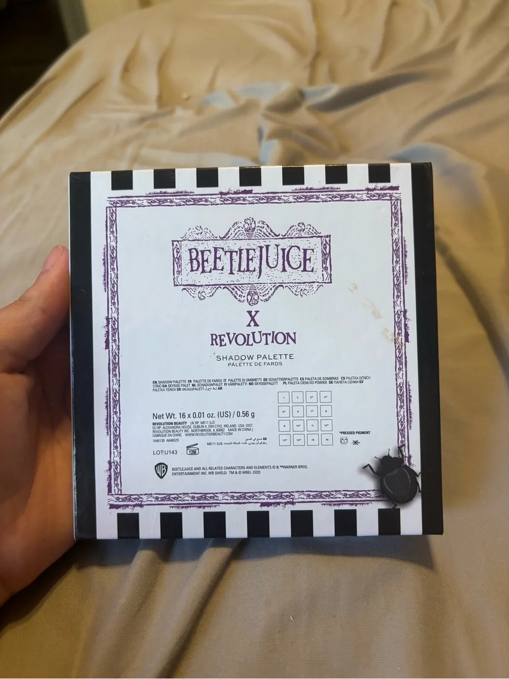 Beetlejuice X Revolution Eyeshadow Palette